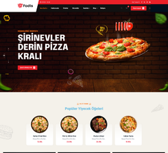 Restoran, Kafe, Fast Food için Modern WordPress Teması